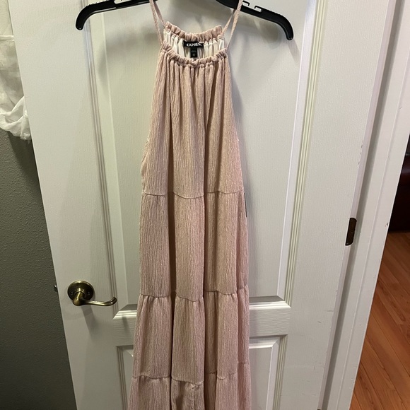 Express medium dress blush pink midi length tiered dress.NWTs - Picture 6 of 11